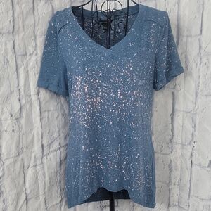 Rock & Republic‎ Blue Speckled Blouse Size Medium